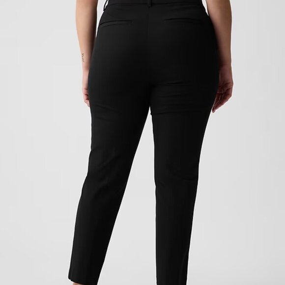 NWT Black GAP Mid-Rise Bi-Stretch Slim Ankle Pants - Picture 6 of 10